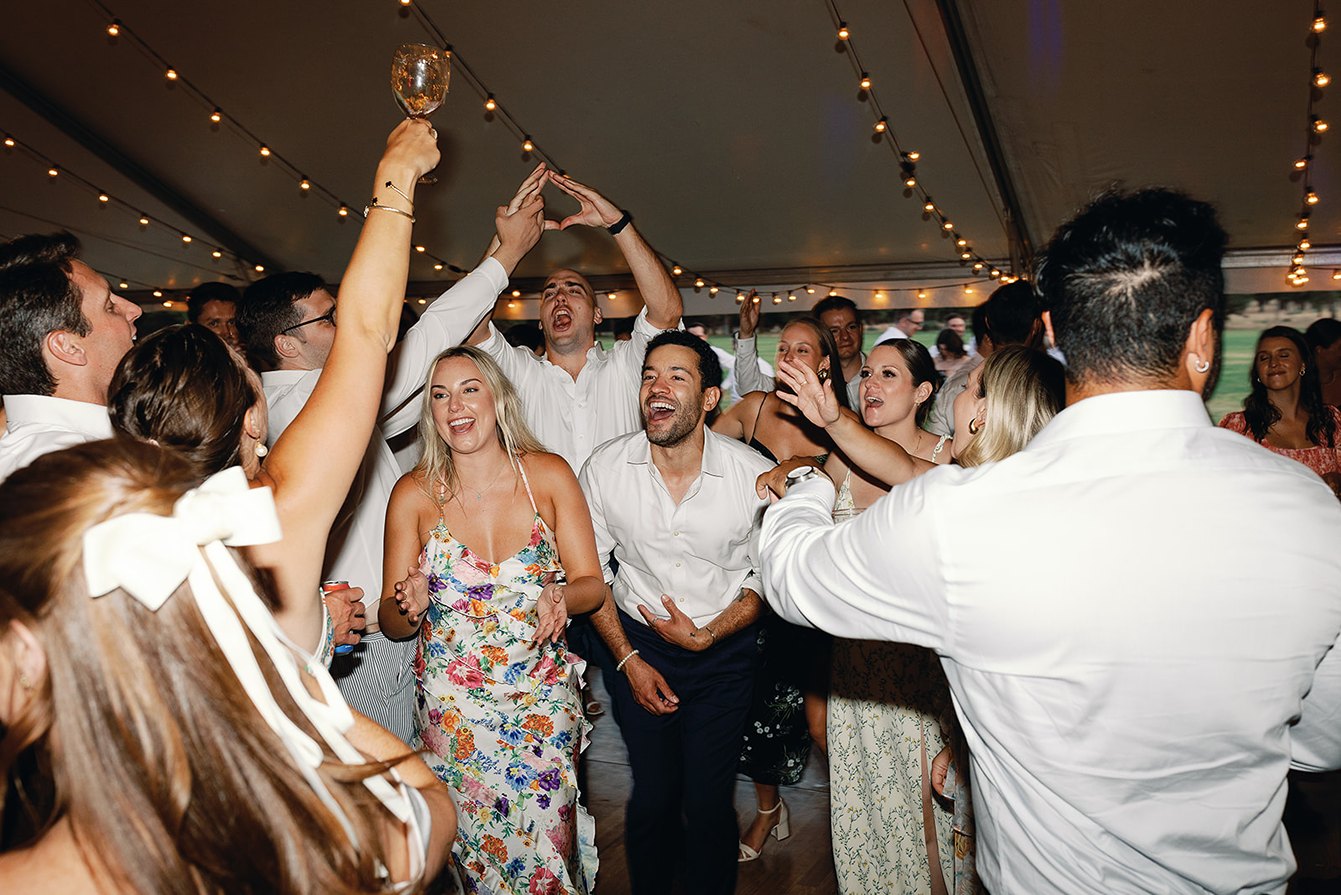 the reception part for a central oregon wedding