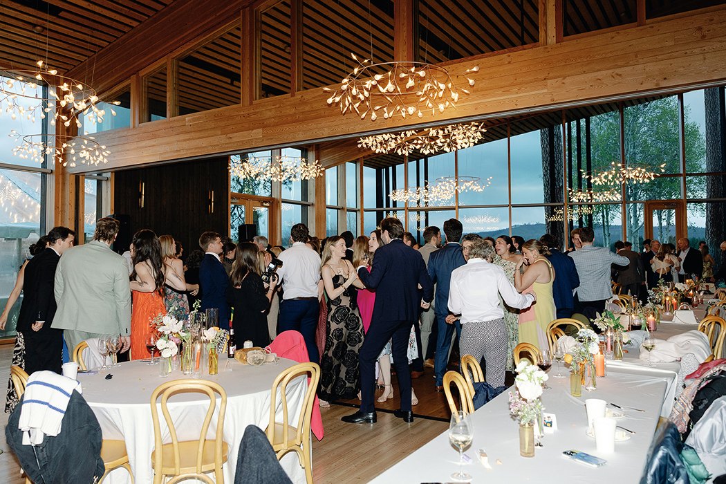 black butte ranch an indoor wedding reception in bend oregon